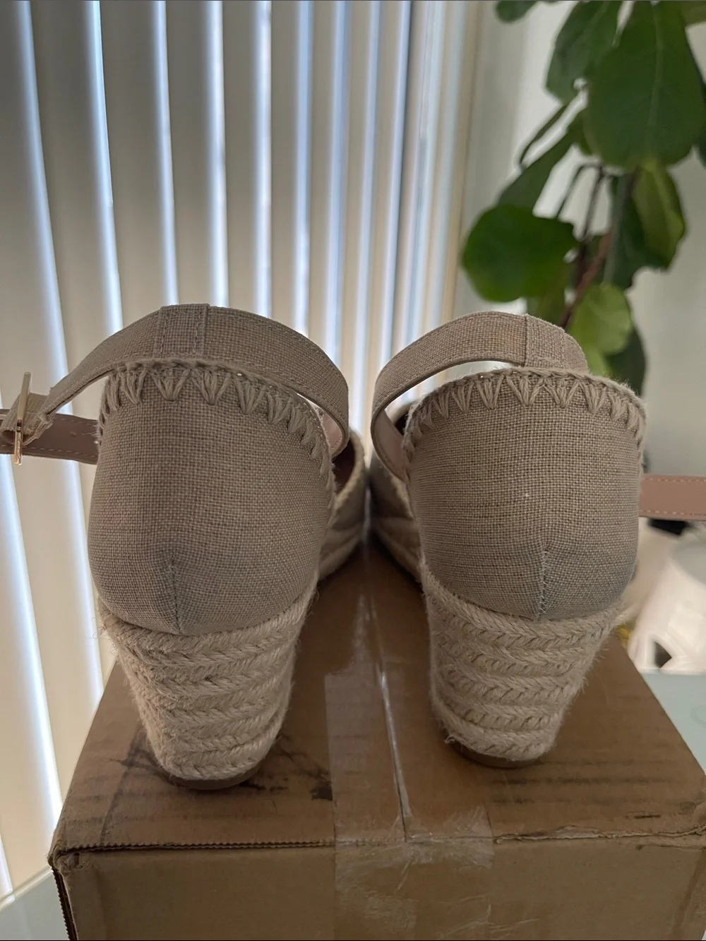 Tan Espadrille Size 10
